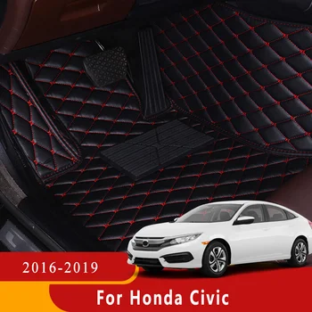 Avto Predpražnike Za Honda Civic 2019 2018 2017 2016 Auto Preproge Dodatki Notranjost Styling Meri Stopalo Blazinice Nepremočljiva Odeje