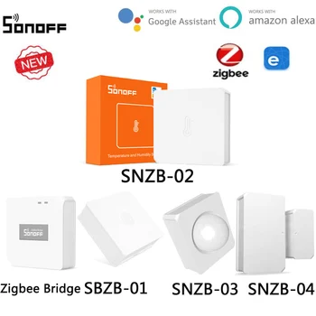 SONOFF SNZB-02 ZigBee Temperatura Vlažnost Senzor Realnem Času Obvestilo EWeLink App Delo Z SONOFF Zigbee Sonoff ZBBridge