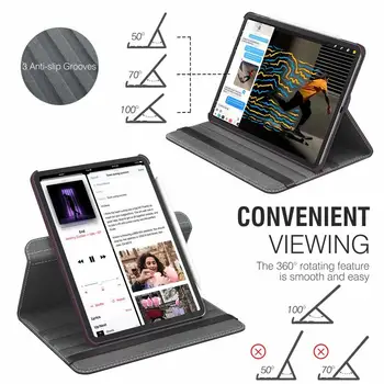 Za iPad Pro 11 Primeru 2020 360 Rotacijski Flip PU Usnje Smart Cover Za iPad Pro 11