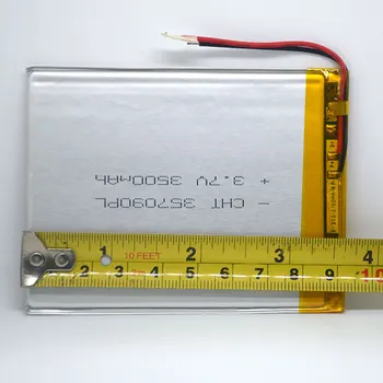 Baterijski Paket 2 Žice 3,7 v 3500mah 7 Palčni Tableta Univerzalno Litij-Polimer Baterija za Digma Optima Prime 3G TT7000MG