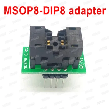 MSOP8, da DIP8 Adapter MCU Test IC vtičnico Programer adapter za RT809H RT809F TL866CS TL866A TL866II EZP2010 EZP2013 XELTEK