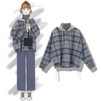 Predalčni ženske hoodies za jesensko zimski plašč toplo ulične ženski Puloverji topla oblačila
