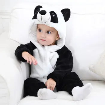 AiLe Zajec 2018 baby jumpsuit fantje in dekleta novorojenčka oblačila hooded otroška oblačila srčkan panda jumpsuit otroška oblačila
