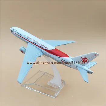 16 cm Kovinske Zlitine Letalo Model Air ALGERIE Airways Boeing 777 B777 Airlines Letalo Model w Stand Zrakoplova Otroci Darilo