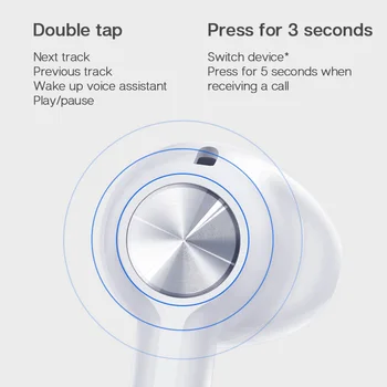 OnePlus Brsti Brezžične Bluetooth Slušalke, 30 Ur Baterije Okoljske Šumov Slušalke Hitro Polnjenje