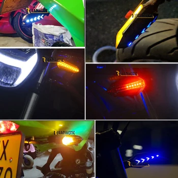 2 parov Opozorilne luči Vklopite Signal Flasher Opozorilo svetilka vodoodporna LED luč za Yamaha Fz16 KAWASAKI Z1000SX Honda Cb650f Cb500x