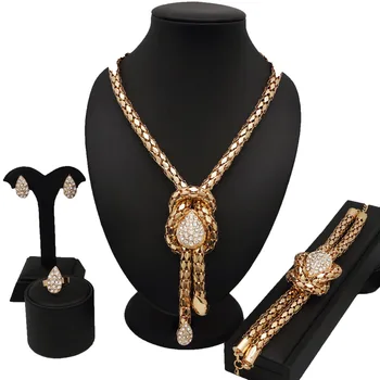 Afriške velike verige nakit iz novih design nakita, poročni nakit komplet modni nakit sklopov ženske ogrlica