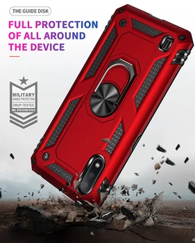 Za Samsung M01 Primeru Zajema Oklep Shockproof Vojaške Spusti Zaščitna Magnet Imetnik Primeru Telefon za Samsung Galaxy M01 M 01