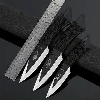 Dropship 3 kos/Veliko Nerjavnega jekla fiksno rezilo, nož oster prostem preživetje lov potapljanje noži
