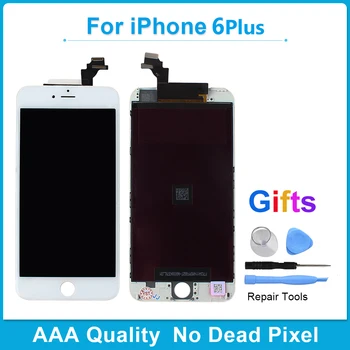 Razred AAA+++ Za iPhone 6 6S Plus LCD Zaslon na Dotik, Računalnike Zbora Za iPhone 5S 7 Zaslon Ne Dead Pixel S Komplet Orodja