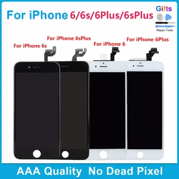 Razred AAA+++ Za iPhone 6 6S Plus LCD Zaslon na Dotik, Računalnike Zbora Za iPhone 5S 7 Zaslon Ne Dead Pixel S Komplet Orodja