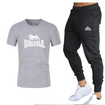 Ponudbe! moška majica s kratkimi rokavi in hlače določa dve-kos določa priložnostne košarka trenirko nov modni tiskanja ustreza športne majice