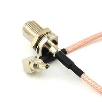 10PCS RF Priključek F, da CRC9 Kabel F Ženski CRC9 pravim kotom 15 CM kabla za Anteno Mobilne Repetitorja Booster Pretvornik
