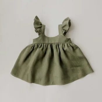 Baby Girl Oblačenja Bohemia Slog brez Rokavov Novorojenega Dojenčka Baby Girl Obleke Poletje Bombaž Otroška Fant Dekle Obleko za 0-24Month