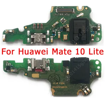 Originalno Polnjenje Vrata Za Huawei Mate 10 Lite Light Pro Brezplačno Odbor USB Priključek, Trak Stojalo Flex Zamenjava Rezervnih Delov