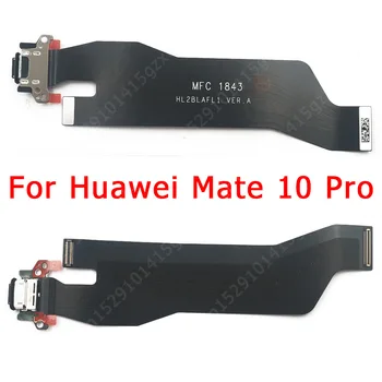 Originalno Polnjenje Vrata Za Huawei Mate 10 Lite Light Pro Brezplačno Odbor USB Priključek, Trak Stojalo Flex Zamenjava Rezervnih Delov