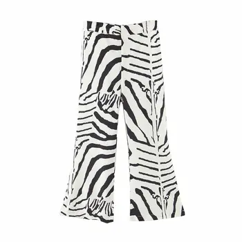 Vintage ženske zebra vzorec jopič Plašč 2020 ženske elegantno jakno obleko priložnostne ženska elegantna blazerji feminino marynarka damska