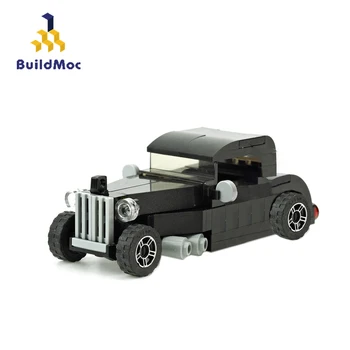 BuildMoc Tehnika Igrače, Avto Mini Classic Avto Super Športni Roadster gradniki MOC Mesto Vozil, Izobraževalne Igrače Za Otroke