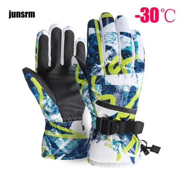 Ski rokavice moški ženske zaslon na dotik runo strokovno pozimi toplo smučarsko jahanje rokavice ultra lahka nepremočljiva motoristična toplo