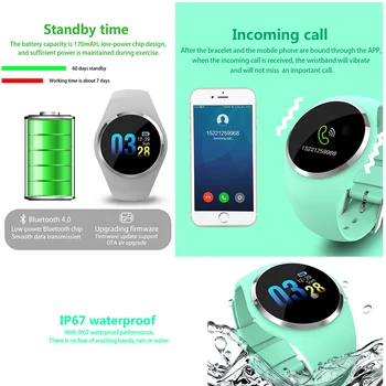 Q1 Smartwatch IP67 Nepremočljiva Ženske Moški Športni Pametna Zapestnica Krvni Tlak Monitor Srčnega utripa Tracker Fitnes Ure Android