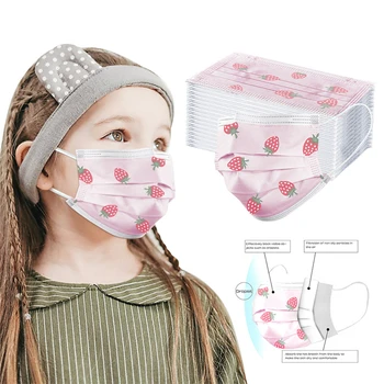 Risanka Enkratno Uporabo Medicinske Masko Za Otroke 3 Plast Meltblow Filter Otrok Obraz, Usta Maska Za Dihanje Otrok Kirurške Maske