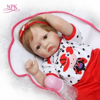 NPK novo Simulacija Babydoll mehko touck rodi punčko Ročno Zbirk, ki Živijo lutka Darilo za otroke na Božični