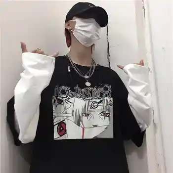 NiceMix Ulične Harajuku majica s kratkimi rokavi Ženske obleke Mozaik Gothic risank anime natisni T-Shirt korejski Oblačila 2020 nov prihod