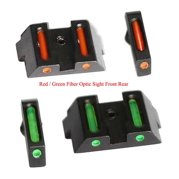 Aplus Mini svjetlovodni Spredaj Pogled od Zadaj Boj Rdeče/Zeleno Piko Vlaken polju za Glock Brezplačna Dostava