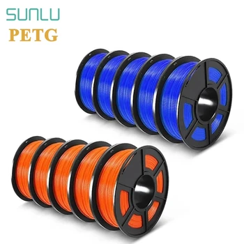 SUNLU PETG 3D Žarilno 1.75 mm 3D Tiskalnik, ki z Žarilno Plasic PETG Dobro Žilavost Materiali za Tiskanje 10rolls/set