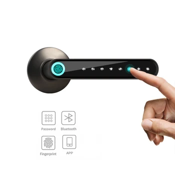 Enostavno uporabo Prstnih Zaklepanje Vrat Smart Bluetooth Geslo Ročico za Zaklepanje Vstop brez ključa Dela z pametni telefon