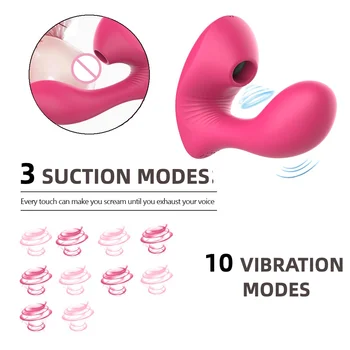 Klitorisa Sesanju G Spot Vibrator, Vibrator z 10 Močan Načini Klitoris Bedak Polnilna Klitoris Stimulator Spolnih Igrač za Ženske