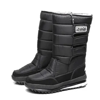 Pozimi sneg škornji moški čevlji 2021 anti-slip sredi tele škornji moški nepremočljiva toplo samta platformo čevlji moški čevlji bota masculino