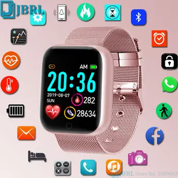 Vrh Pametno Gledati 2021 Ženske Moški Fitnes Tracker ročno uro Športne Smart Band Nepremočljiva Zapestnica za Android iOS Smart-watch Uro