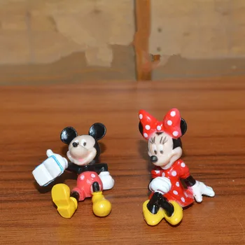 24piece 3 cm visoko kakovost par se je mickey minnie slika igrače subminiature zbiranje igrač DIY materialov igrače