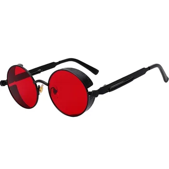 ERILLES Visoko Kakovostnih Klasičnih Steampunk sončna Očala Ženske Moški Luksuzne blagovne Znamke Oblikovalec Retro Krog Kovinski Okvir Punk sončna Očala UV400