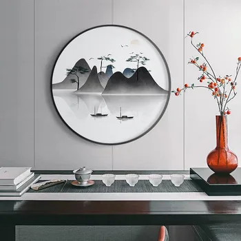 Tradicionalna Kitajska Pokrajina Gorsko Steno V Slikah, Poster Tiskanje Za Office Dnevni Sobi Doma Platno Slikarski Slog Dekor