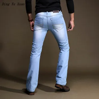2020 Poletje Moški Letnik Bell Dnu Boot Denim Flare Jeans Dolge Plus Velikost Samega Podjetja Priložnostne Sežgati Jeans za Moške 36
