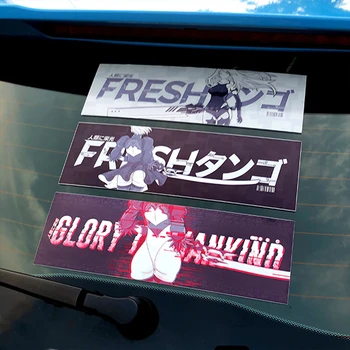3PCS Avto Nalepke Nalepke Anime Auto Spredaj Zadaj Vetrobransko steklo Okna Rep Nalepke za Japonski Anime Starost Igro Dekle 2B A2