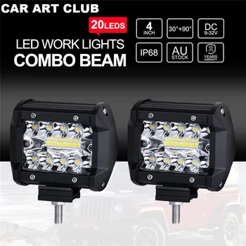 4 palčni LED Bar LED delovna Lučka Bar za Vožnjo po urejenih poteh Čoln Avto, Traktor Tovornjak 4x4 SUV ATV 12V 24V Nazivna moč 70W svetla led bar