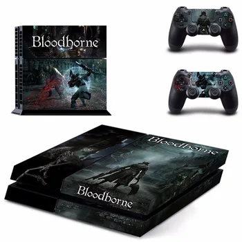 Igra Bloodborne PS4 Kože Nalepke, Nalepke Za Sony PlayStation 4 za Dualshock 4 Konzole in 2 Krmilnikov PS4 Kože Nalepke Vinyl