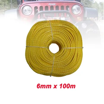 6 mm x 100meters 12 sklop sintetičnih UHMWPE vrv jadranje vrv brezplačna dostava