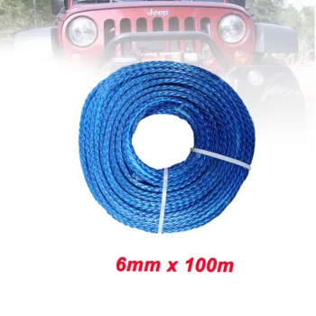 6 mm x 100meters 12 sklop sintetičnih UHMWPE vrv jadranje vrv brezplačna dostava