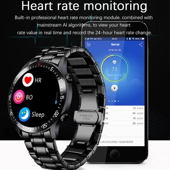 LIGE 2020 Nove Pametne Watch Krvnega Tlaka, Srčnega utripa, Spremljanje Sporočilo, Opomnik Šport Nepremočljiva Pametno Gledati Moške za Android iOS