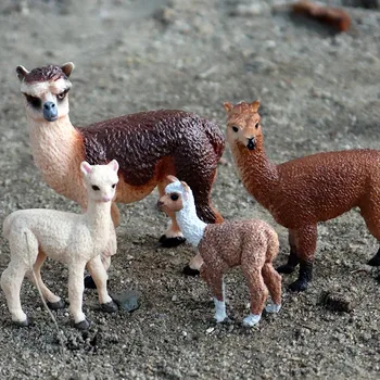 Oenux Divje Kmetiji, Živali v živalskih vrtovih Set Model Akcijska Figura, Trdna PVC Medved Alpake Tiger, Lev Panda Živali Miniaturne Figurice Otroci Igrače