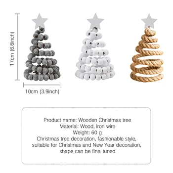 Okraski za božična drevesa 2021 Mini Božično Drevo Ins Visoko Kakovostnih Lesenih Božično Drevo Namizje Majhne Okraske za Dekoracijo sd