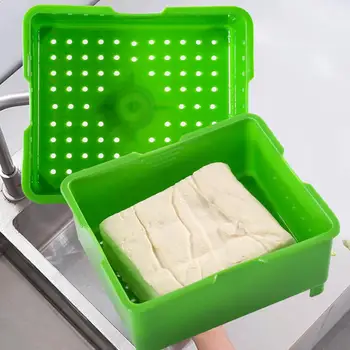 Tofu Pritisnite Tofu Drainer 3-Layer Tofu Pritisnite Vgrajen Padavinske Vode Odstranitev Orodje pomivalnem Kuhinja, Kuhanje Orodje Set