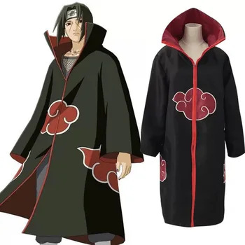 Vroče Prodaje Anime Naruto Akatsuki /Uchiha Itachi Cosplay Božično Zabavo Halloween Kostum Plašč, Ogrinjalo
