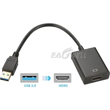 USB 3.0 za HDMI 1080P HD Pretvornik Kabel USB na priključek HDMI za Zunanje Video Grafične Kartice Multi Zaslon Zaslon HD TV Adapter