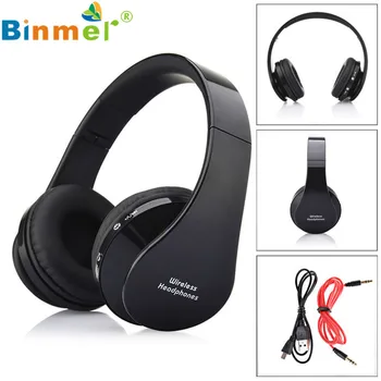 #15 2016 Vroče Prodaje Stereo Glasbe, Slušalke Slušalke z Mikrofonom Handband Zložljive Brezžični Glasbeni Bluetooth Slušalke