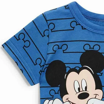 Novo leto 2020 Baby Fantje Dekleta Poletje Bombaž Mickey T-majice Malčka Otroci otroški Tiskani Obleke, Majice, Vrhovi